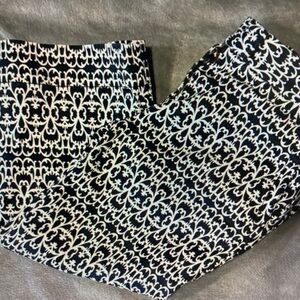 J. Crew Black and White Patterned Capris